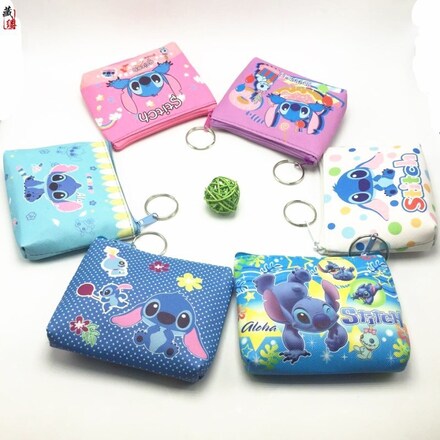192pcs Coin Purse Clutch Bag Kids Mickey Keychain Storage Bag
