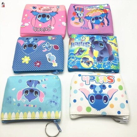 192pcs Coin Purse Clutch Bag Kids Mickey Keychain Storage Bag