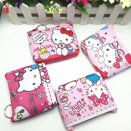 192pcs Coin Purse Clutch Bag Kids Mickey Keychain Storage Bag