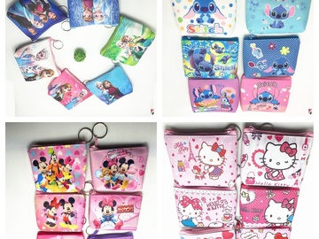 Bulk Lots: 192pcs Coin Purse Clutch Bag Kids Mickey Keychain Storage Bag