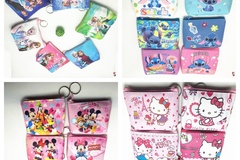 Bulk Lots: 192pcs Coin Purse Clutch Bag Kids Mickey Keychain Storage Bag
