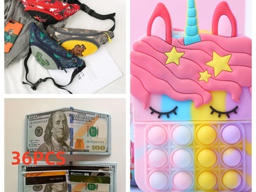Bulk Lots: 50pcs Fashion Coin Purse, Clutch Bag, Credit Card Bag