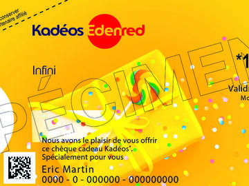 Vente: Chèques cadeaux Kadeos Infini (160€)
