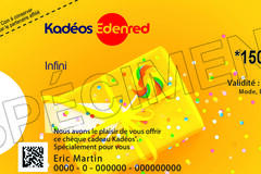 Vente: Chèques cadeaux Kadeos Infini (160€)