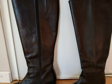 Vente: Bottes cuir noires taille 37 