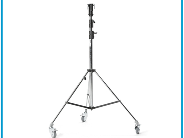 Vermieten: Lichtstativ Broncolor Kombi mit Rollen 225cm, Chrom