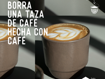 Venta: TAZA BORRA: Una taza de café, hecha de café