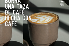 Radar: TAZA BORRA: Una taza de café, hecha de café