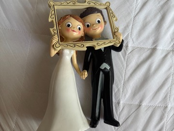 Selling: Bride and Groom large cake topper/ornament
