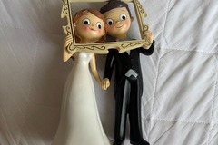 Selling: Bride and Groom large cake topper/ornament