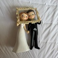 Selling: Bride and Groom large cake topper/ornament