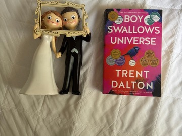 Selling: Bride and Groom large cake topper/ornament