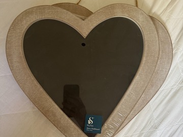 Selling: 2x heart shaped blackboards