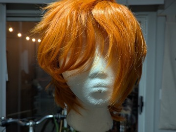 Selling with online payment: Orange Short Wig
