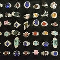 Bulk Lots: 72 Ladies Cocktail rings--Multi Cluster Rhinestone-$2.99 ea