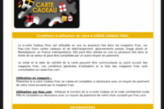 Vente: e-Carte cadeau Fnac (20€)