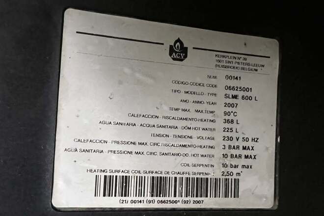 Boiler Avc smart 600 litres