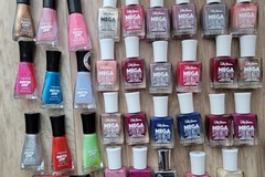 Bulk Lots: Sally Hansen Nail Polish. Lot of 33. Mega strength and Insta Dri