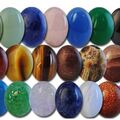 Bulk Lots: 200--Genuine Semi Precious Cabachons--14x10mm Ovals