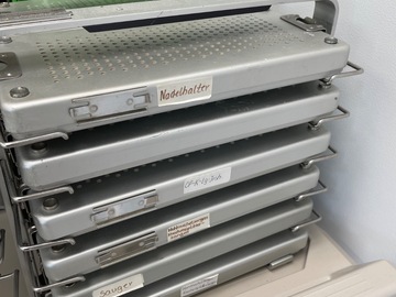 Gebruikte apparatuur: Sterilisatie containers