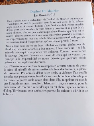 Le Mont-Brûlé - Daphné du Maurier - Phébus