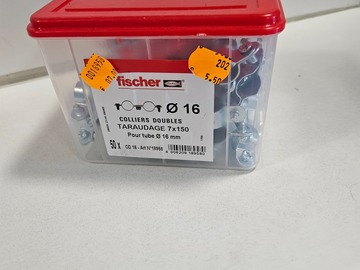 À vendre: COLLIERS DOUBLES TARAUDAGE 7X150 TUBE 16MM