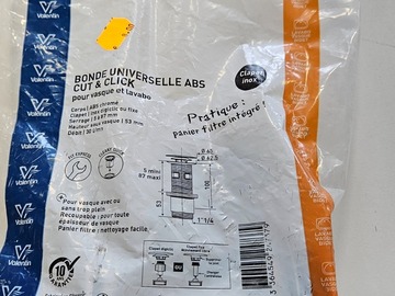 À vendre: Bonde Universelle abs cut&click