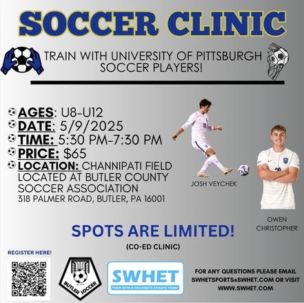 Butler County Soccer Association Pitt Men's Soccer Clinic