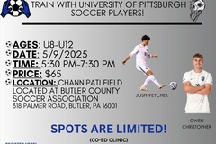 Clinics: Butler County Soccer Association Pitt Men's Soccer Clinic