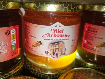 Les miels : Miel d ARBOUSIER en pot de 500gr d'origine Nîmoise