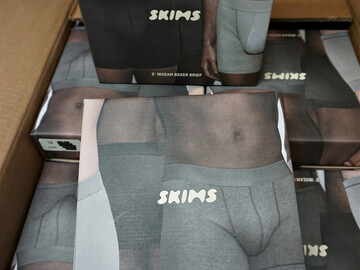 Bulk Lots: 54 SETS = 162pc Mens SKIMS Underwear XL BLACK + M Multi