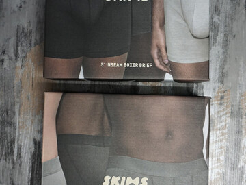 Bulk Lots: 60 SETS = 180pc Mens SKIMS Underwear S & M - 3" & 5"