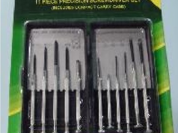 Bulk Lots: 144x 11 PCS Screwdriver Sets Retail