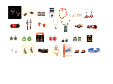 Bulk Lots: 75x Authentic Sports Teams Jewelry Mixed