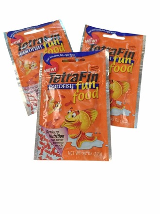 Tetra Fin Goldfish Fun Food Resealable packs 50 count