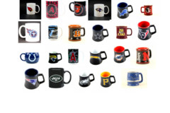 Bulk Lots: 75x Authentic Sports Teams Mugs Mixed