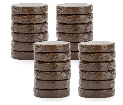 Coconut Fiber Bedding Pucks from Cranberries Hermit Crab