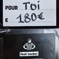 Vente: Carte Cadeau Foot Locker (180€)