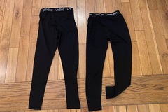 Winter sports: Black legging base layer bundle 
