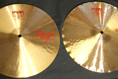 Selling with online payment: 2009 Paiste model 2002 red label 14" Sound Edge hi-hats UP