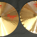 Selling with online payment: 2009 Paiste model 2002 red label 14" Sound Edge hi-hats UP