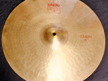Selling with online payment: 1981 Paiste 2002 red label 16" crash weighs 1090 grams