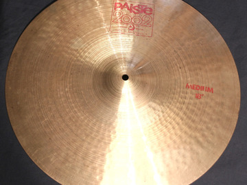 Selling with online payment: 1981 Paiste 2002 red label 18" crash weighs 1550 grams