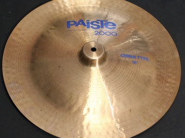 Selling with online payment: Paiste 2000 Blue ink 18" China type cymbal  weighs 1240 grams