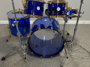 Selling with online payment: Navy Blue Acrylic Shell Pack W/Gold Hardware RLNBSASPGH-5P-22