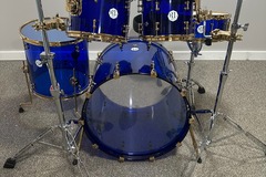 Selling with online payment: Navy Blue Acrylic Shell Pack W/Gold Hardware RLNBSASPGH-5P-22