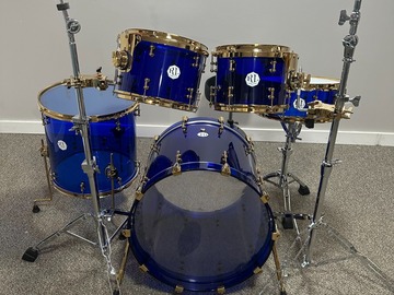Selling with online payment: Navy Blue Acrylic Shell Pack W/Gold Hardware RLNBSASPGH-5P-20