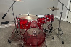 Selling with online payment: Red Acrylic Drum Set - RASP-4P