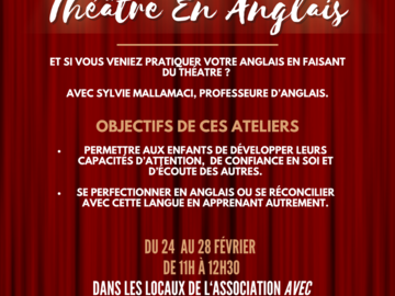 Offering: Atelier théâtre en anglais
