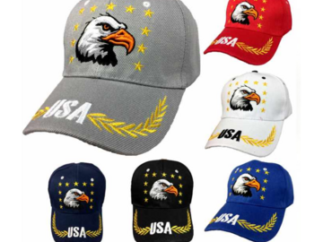 Bulk Lots: American Pride Hats Eagle